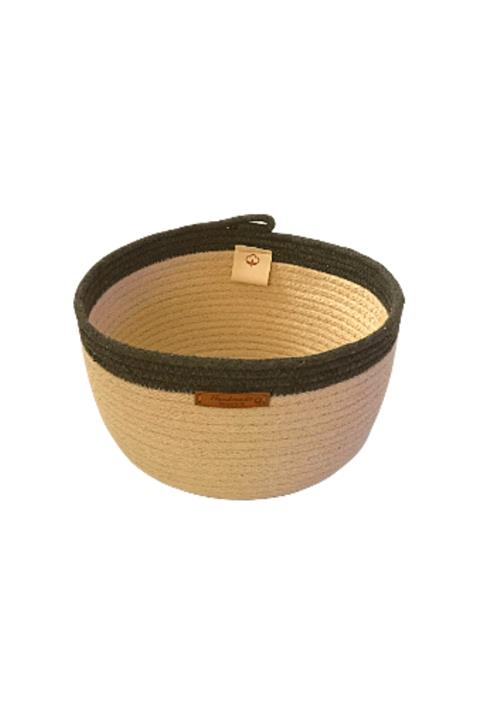 Caisya Butik El Örmesi Natural Dekoratif Hasır Sepet
