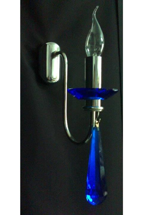 yıldırımavize Kontes 1 Li Kristal Taşlı Krom Aplik