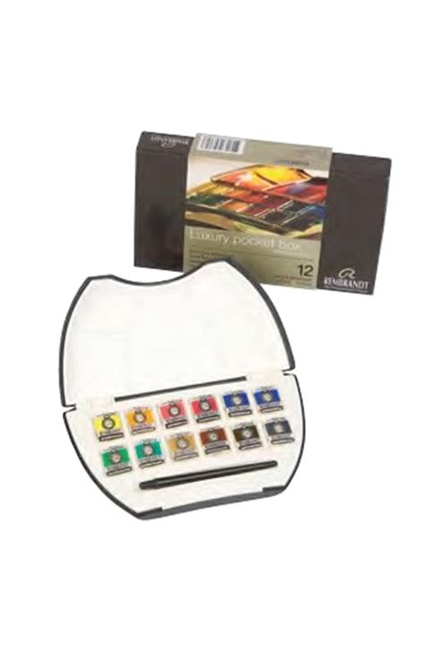 Rembrandt 12'li Metal Kutu Tablet Sulu Boya 05808613