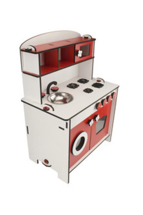 OKUTAN Çg35 Küçük Çocuk Oyun Mutfağı Kırımızı T2098