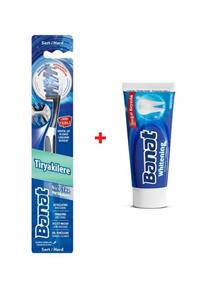 Banat Nico-tea Tiryakilere Özel Diş Fırçası + Whitening Beyazlatıcı Diş Macunu (25 Ml)