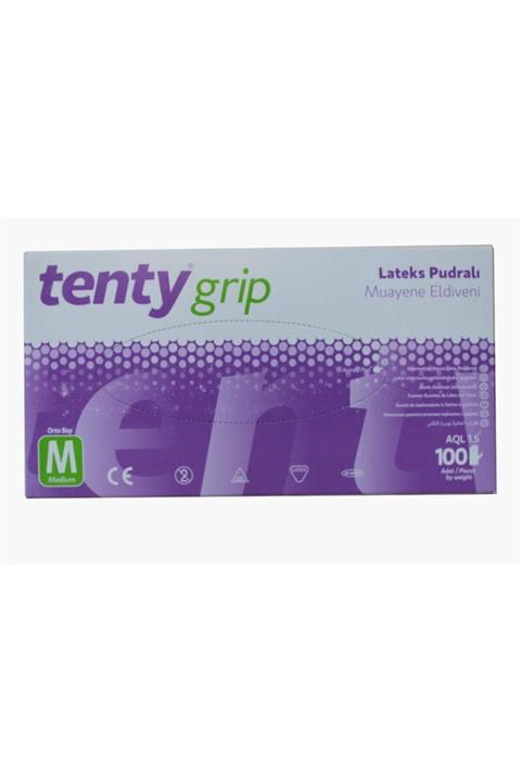 Tenty Grip Pudralı Lateks Eldiven (m)