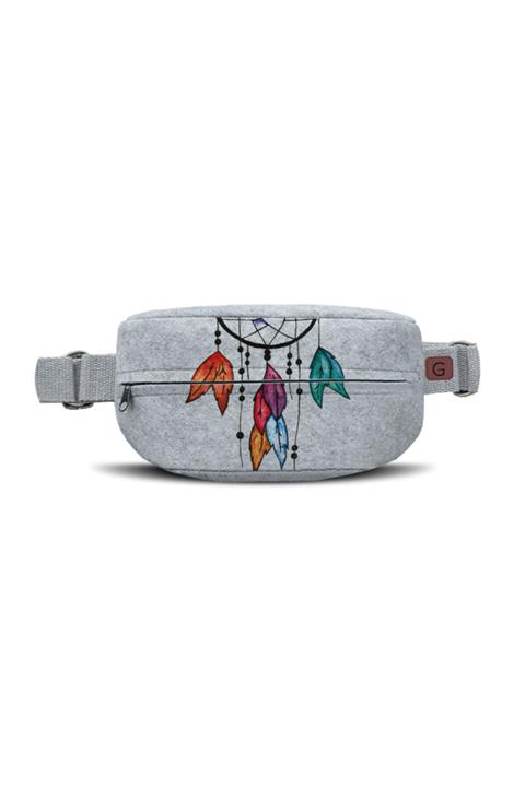 Gi Design Kadın Gri Efil Bel Çantası