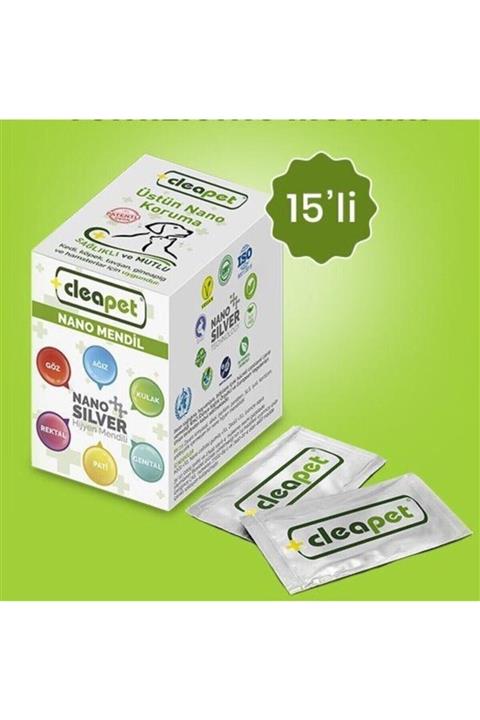 Cleapet Evcil Hayvan Günlük Hijyenik Mendil 15li Paket