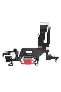 Ally Mobile Iphone 11 6.1inch Şarj Soketi Ve Mikrofon Bordu Flex Film Full Kırmızı