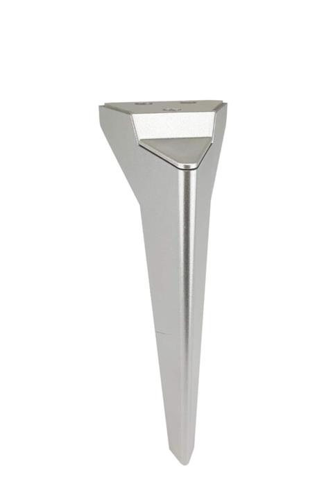 BafArt 4 Adet Prizma Mobilya Ayağı 16 Cm Gümüş