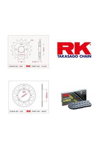 RK Kawasaki Kle 500 Rk X-Ring Zincir Dişli Set 520 Xso-17/44T(2005-2007)