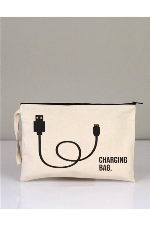 Ekorenk Tek Taraf Baskılı Ham Bez Çanta