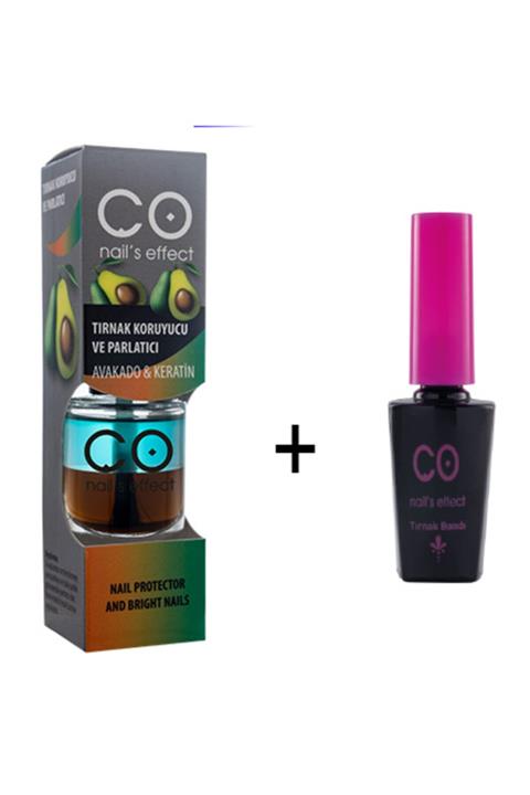 CO Nail's Effect Tırnak Koruyucu Ve Parlatıcı ve  Tırnak Bandı