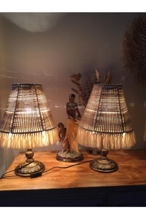 Makrome by GLCN El Yapımı Modern Makrome Abajur