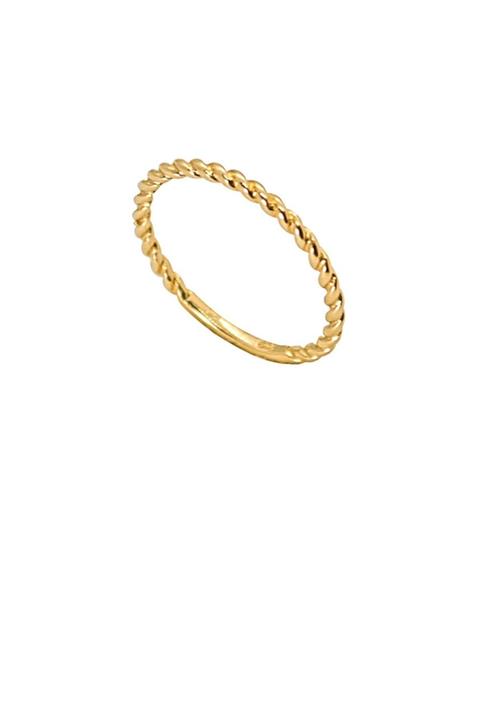 Pırlanta Kuyumcu 14 Ayar Altın Burma Model Minimal Yüzük