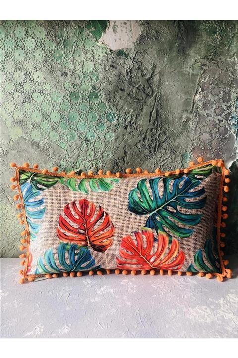 HAZE DESİGN LAB Turuncu Tropikal Yastık - Model - 3