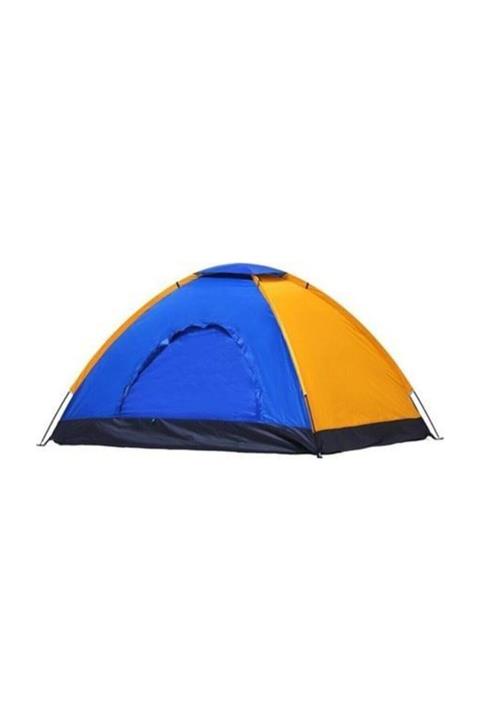 MobilUcuz 4 Kişilik Renkli Dayanıklı Kamp Çadırı 200x200x130 Manuel