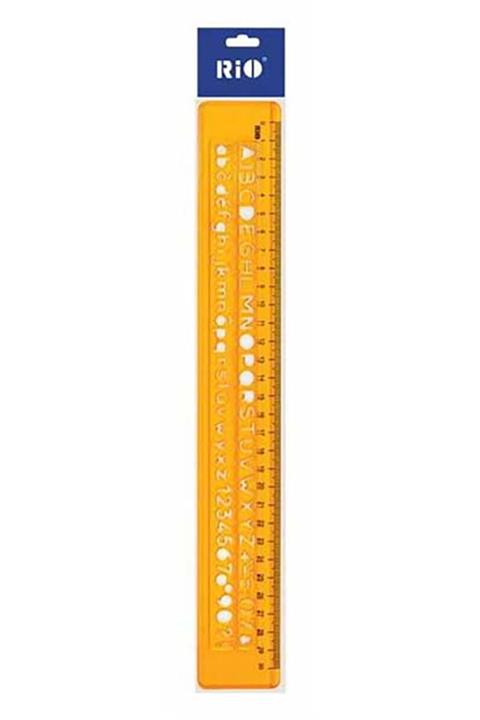 Rio Universal Yazı Şablonu Plastik 30cm 1 Adet