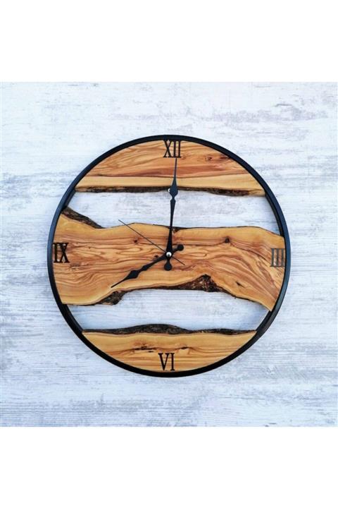 NT WATCH Wllwatch Ahşap Duvar Saati 50cm