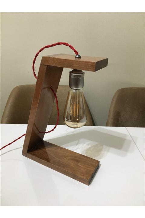 remus mobilya dekarasyon Dekoratif Ahşap Masa Lambası