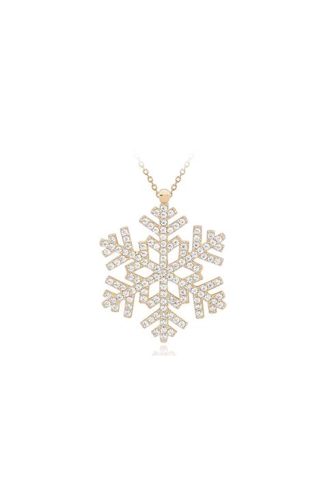 Diamond LineGülaylar Kadın Sarı Kar Tanesi Altın Kolye