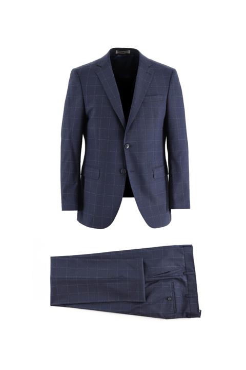 Kiğılı Regular Fit Desenli Takım Elbise