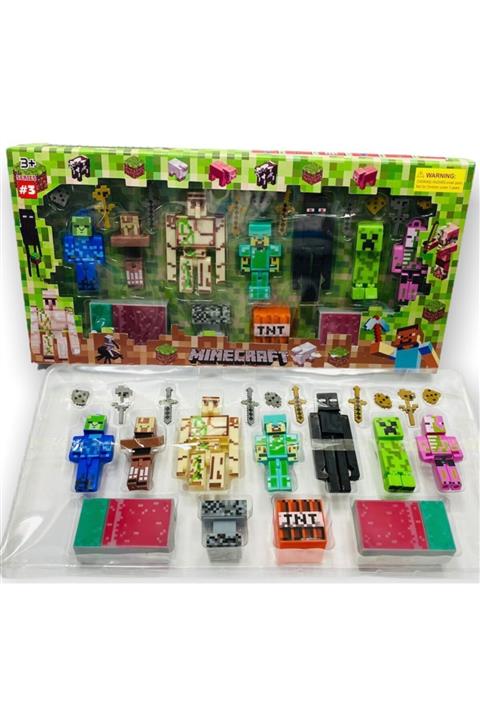 MINECRAFT Lego 2 Model Birden Toplam 161+ Parça Oyuncak C D