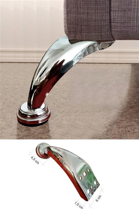 Binbirreyon Krom Koltuk Ayağı 4 Adet Muz Ayak Bk032