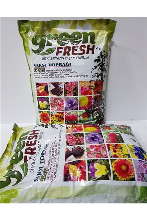 green fresh Torf Toprak 4 Adet 5 Lt Çiçek Toprağı Saksı Toprağı Perlitli Torf Doğal Torf