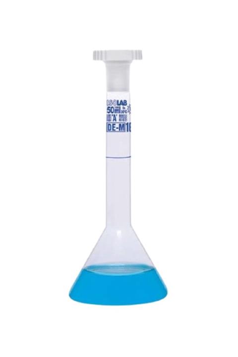 ISOLAB 013.13.025 Balon Joje - Trapezoidal - Şeffaf -a Kalite-mavi Skala- 25 Ml - Ns 10/19 (2 Adet)
