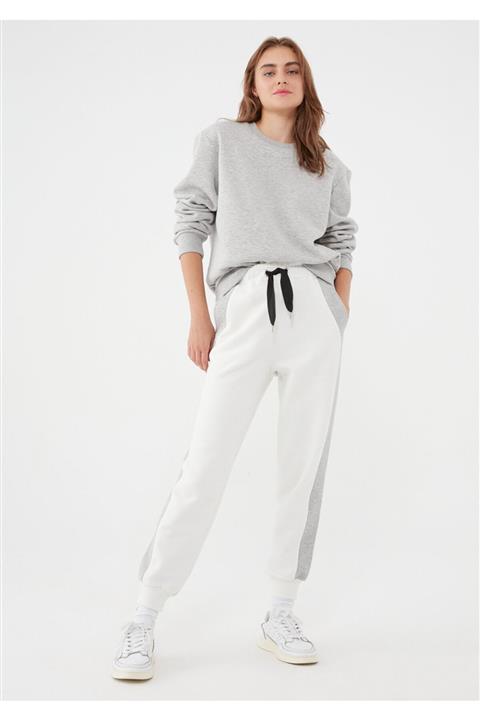 Mavi Beyaz Örme Pantolon 1010018-70057