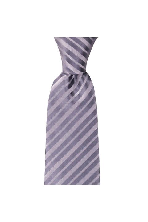 1001 Kravat Gri Çizgili 8.2 cm Kravat