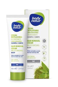 Body Natur Normal & Kuru Cilt Vücut Tüy Dökücü Nemlendirici Krem Matcha Çaylı - Hair Removal Cream Normal 100ml