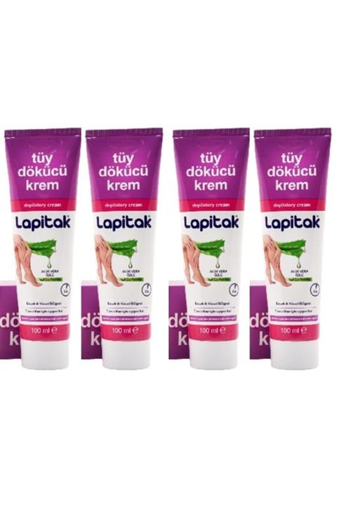 Lapitak Tüy Dökücü Krem Kadın 100 Ml (4 Kutu)