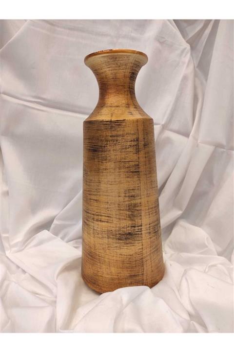 BİEV Bronz Rengi Seramik Vazo 40 Cm