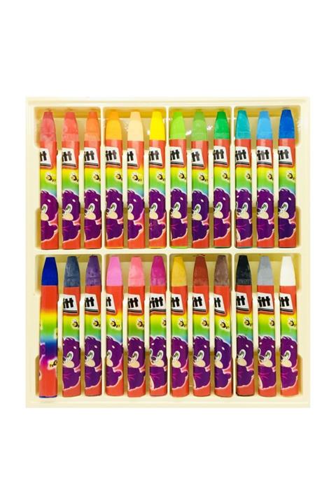 Pritt Prıtt Üçgen Pastel Boya 24 Renk Karton Kutu