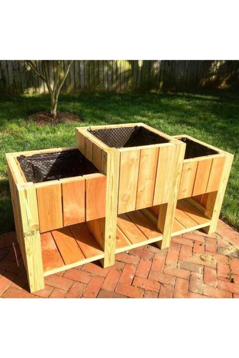 Latanwood Ahşap Saksı