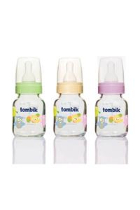 Tombik Cam Biberon 100 Ml / Şaşkın Hayvancıklar Serisi Pembe (3 Adet)