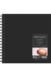 Fabriano Drawing Book Spiralli Sert Kapak Eskiz Çizim Defteri 160 Gr. 30x30 Cm. 60 Yaprak