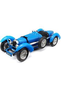 BBURAGO Yılın Ilk Fırsatları - 1:18 Bugatti Type 59 1934 Mavi Model Araba - ™ Beyaz At®