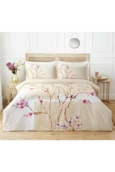 Özdilek Queen Yatak Örtüsü Seti Krem Rona