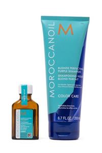 Moroccanoil Mor Şampuan 200 ml + Treatment Light Bakım Yağı 25 ml