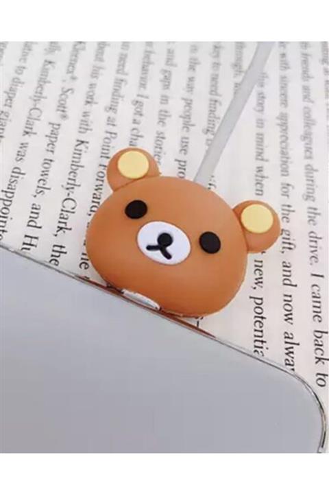 MY MÜRDÜM Sevimli Ayıcık Kablo Koruyucu - Şarj Aleti Kulaklık Için