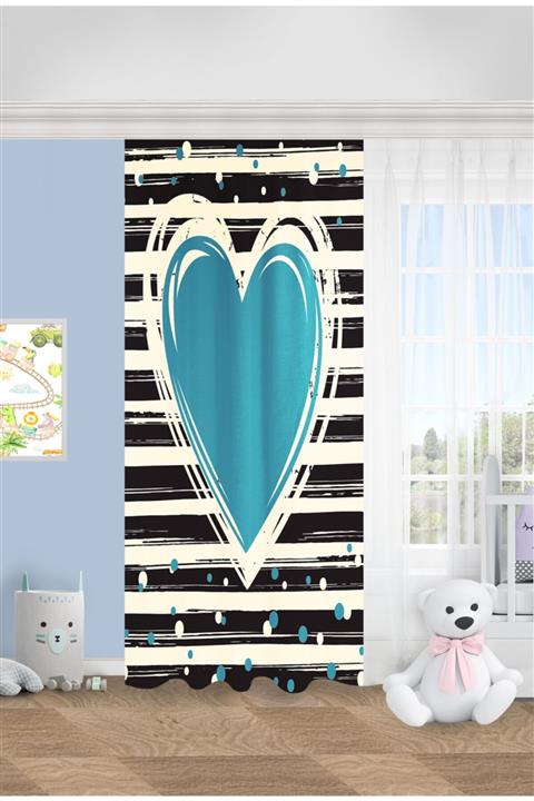 CAPRİCE HALI Caprice Kalpler 140x275 Cp96 Çocuk Fon Perde