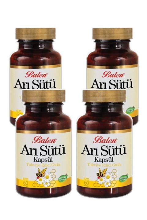 Balen 375mg 60 Adet 4 Adet Arı Sütü Kapsül