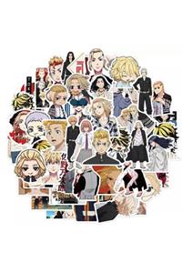 Köstebek Tokyo Revengers Anime Hanagaki Takemichi Ken Ryuguji Haori 50’li Sticker Seti