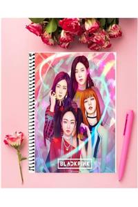 AYAŞLI KIRTASİYE Blackpink Defter 1 Adet Özel Tasarım A5 Boyutu 15*21 Cm Telli Çizgisiz Defter