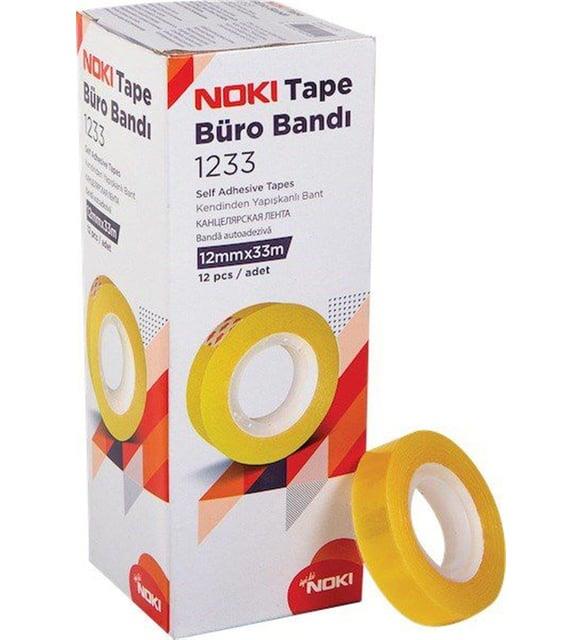 Noki 1233 Büro Bandı 12 mm X 33 M 12'li Paket