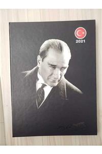 ÖZKAN 2021 Gizli Spiralli Atatürk Günlük Ajanda 17x24