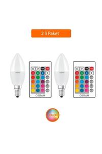 Osram 5.5 W Uzaktan Kumandalı Led Ampul Sarı Işık E-14 Duy 2 Li P