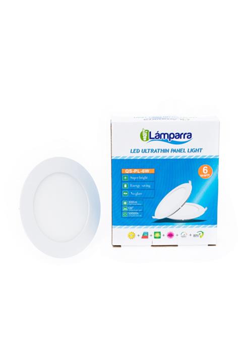 Lamparra Beyaz Slim Led Panel 6 Watt