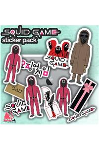 artpap Squid Game 11 Adet Laptop Telefon Sticker Set - Pack 3