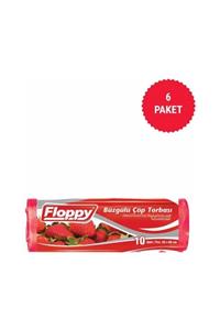 easyso Floppy 6`lı Paket Büzgülü Çöp Torbası 55 X 60 Cm