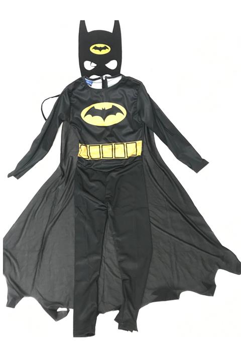 Celicido Pelerinli Batman Çocuk Kostümü - Batman Çocuk Kostümü Maskeli Pelerinli Kostüm Medium